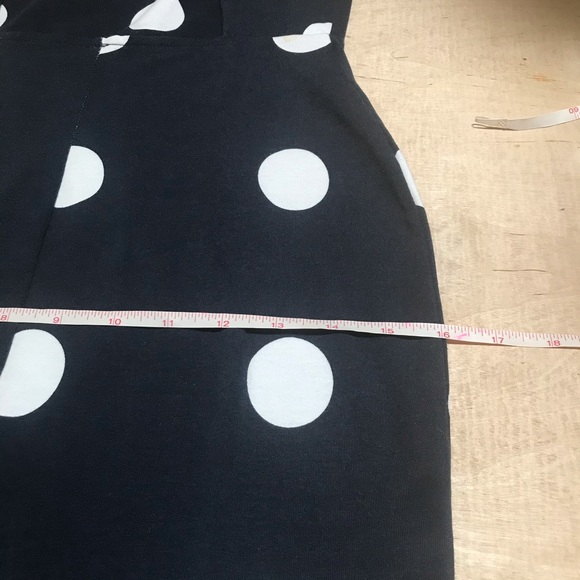 ASOS Polka Dot Midi Strap Back Bodycon Dress - Picture 11 of 16